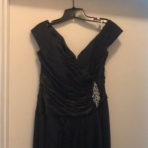 Navy mother of the bride dress